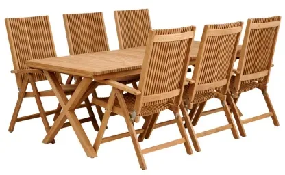 Brafab Julita Teak Gartenmöbel-Set 3, 7-teilig