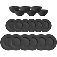Villeroy & Boch Manufacture Rock Tafelservice 18-tlg. schwarz