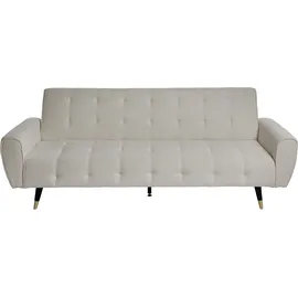 Jahnke Schlafsofa 3-Sitzer Bouclé Off-White