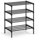 Songmics Schuhregal 30 x 45 x 66 cm 4 Ebenen / schwarz
