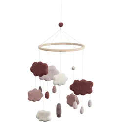 Sebra - Baby Mobile Wolken, cotton candy pink