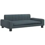 vidaXL Kindersofa Dunkelgrau 90x53x30 cm Stoff