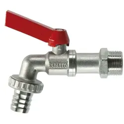Kugel-Auslaufventil, mit 26,5 mm (G 3/4)-Gewinde / für 13 mm (1/2")-Schläuche