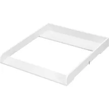 Woltu Wickelaufsatz für Kommode 80x80x10 cm, MDF, mit erhöhten Rändern, passend für 46,5–50 cm Tiefe, Weiß