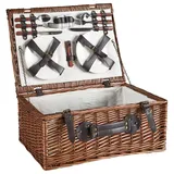 Picknickkorb PRUNEAU Geflecht Braun