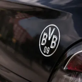 Borussia Dortmund Auto-Aufkleber Emblem silber