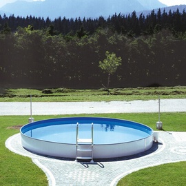 Steinbach Styria rund 400 x 120 cm sandfarbene Poolfolie