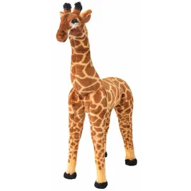 vidaXL Giraffe Plüschtier 85 cm Braun/Gelb
