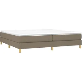 vidaXL Boxspringbett 200 x 200 cm Taupe