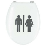 Toilettensitz - WC-Sitz - Toilettendeckel  Motiv: Damen / Herren