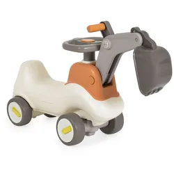 Moni Rutschfahrzeug Bumpy 3 in 1 Bagger Schaufel Schaukelfunktion Schiebeauto grau