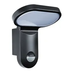 Esylux AOL 200 LED 5K, Wandbeleuchtung für den Außenbereich, Schwarz, Aluminium,
