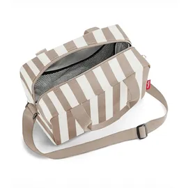 Reisenthel Kühltasche 3 Liter COOLERBAG TO-GO summerstripes Coffee - Kleine Lunch-Kühltasche zum Umhängen –Ideal für Picknicks, das Büro und unterwegs