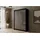 altdecor Schiebetürenschrank PEKA 120 x 215 x 61 cm Schwarz/Grau