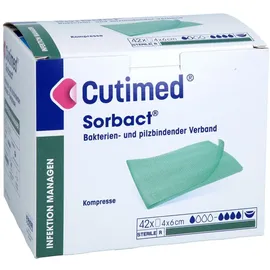 Bios Medical Services GmbH Cutimed Sorbact Kompressen 4x6cm