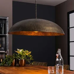 Metall Hängelampe im Industry und Loft Stil antik Bronzefarben
