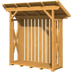 Skan Holz Holzunterstand Lars 1 naturbelassen