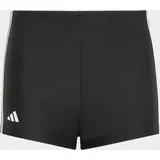 Adidas Classic 3-Streifen Boxer-Badehose Black / White 140