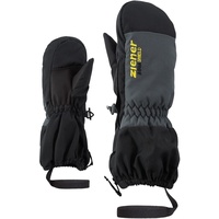 Ziener Kinder LEVI Ski-Handschuhe/Wintersport | wasserdicht atmungsaktiv, black, 98cm