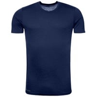 Kaipara - Merino Sportswear Rundhalsshirt Merino Shirt Herren Kurzarm Slimfit 150 (1-tlg) aus reiner Merinowolle Made in Germany blau S