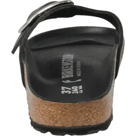 Birkenstock Madrid Big Buckle Nubukleder geölt schwarz 37