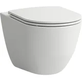 Laufen Pro Wand-Tiefspül-WC mit WC-Sitz Pergamon spülrandlos
