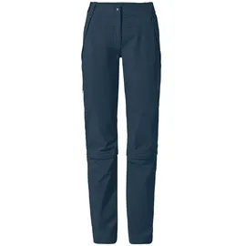 Vaude Farley Stretch Capri T-Zip III Hose Damen Blau 46