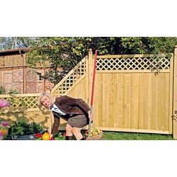 Sichtschutzzaun Stuttgart 180 x 90 cm – Garten Sichtschutz aus druckimprägniertem Fichtenholz – Terrassensichtschutz – Zaun für den Garten