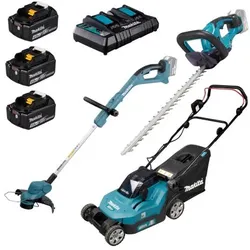 Makita Garten-Set 4 | 18 V Akku-Gartengeräte 7-teilig