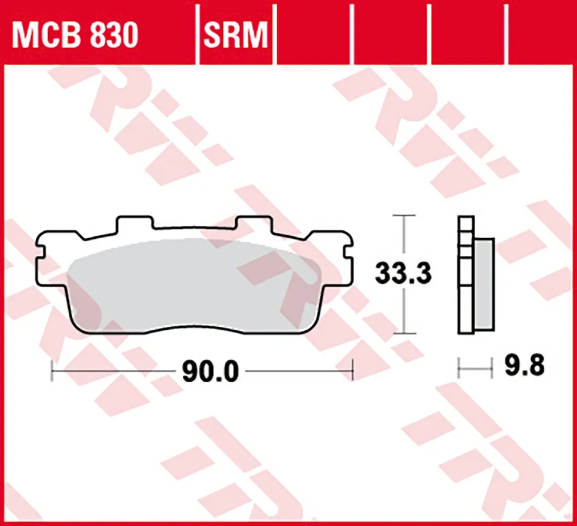 TRW Lucas TRW Lucas Bremsbelag MCB830SRM