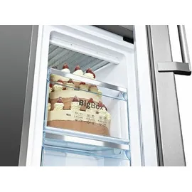 Bosch Serie 6 KGE49AICA Kühl-Gefrierkombination (419 l, 2010 mm hoch, Edelstahl)