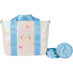 Pokémon Iridescent Pikachu Tote Crossbody Bag with Coin Bag