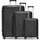pactastic Collection 01 Koffer-Set 3-tlg. schwarz/metallic