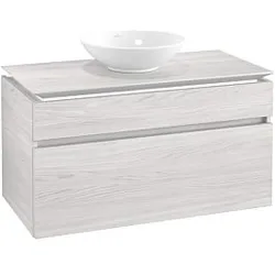 Villeroy & Boch Legato Waschtischunterschrank B604L0E8 100x55x50cm, mit Beleuchtung, White Wood