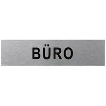 PRO PLUS Aluminium Türschild 160x40mm Büro