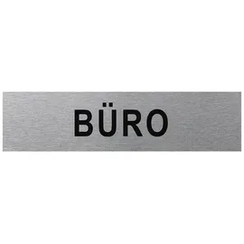 PRO PLUS Aluminium Türschild 160x40mm Büro