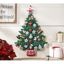 Bucilla Nordic Baum Advent Kalender-Applikation aus Filz