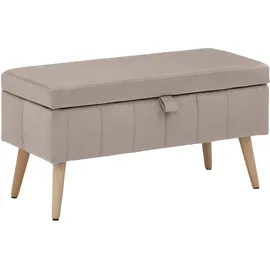 OTTO home Truhenbank AMIRA Beige 81 x 36 x 43 cm