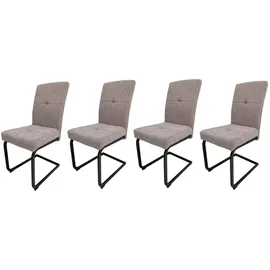 Hti-Living Esszimmerstuhl Kinsey 4er-Set Braun