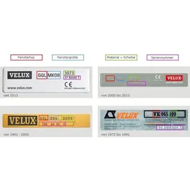 VELUX Plissee Sandbeige 1277, M10 1277SWL weiß