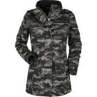 Black Premium by EMP Damen camouflage Winterjacke mit Teddyfutter S - S