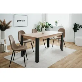 CaliCosy Tolosa 150 x 75 x 80 cm Eiche braun/schwarz