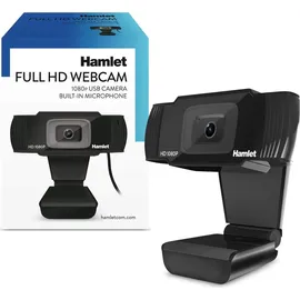 Hamlet HWCAM1080 Webcam 2 MP 1920 x 1080 Pixel USB 2.0 Schwarz
