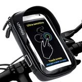 LEMEGO Wasserdicht Handyhalterung Fahrrad Lenkertasche Fahrradtasche 360°Drehbarem Outdoor Fahrradhalterung Handy Halterung Fahrradlenker Tasche bis zu 6.5 Zoll Smartphone GPS