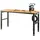 Vevor Werkbank Stahl/Massivholz 1220x508x968mm braun