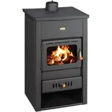 Prity - Kaminofen Aus Gusseisen Top 10 Kw Multi Fuiel Holzofen K2cp
