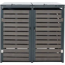 MCW Mülltonnenverkleidung K14 140 x 119 x 102 cm grau