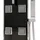vidaXL Duschpaneel Glas 18x45,5x130 cm Schwarz