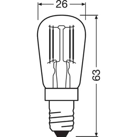 Osram LED Lampe Special T26 4058075432901 2,8 W E14 tageslichtweiß 1 St.