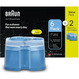 Braun Reinigungskartuschen Clean & Renew CCR 6 + 2 St.